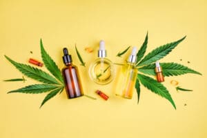 cbd oils bottles