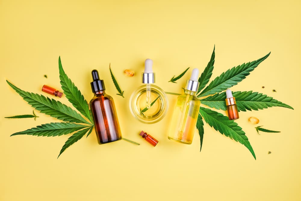 cbd oils bottles