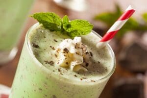 CBD infused mint shake