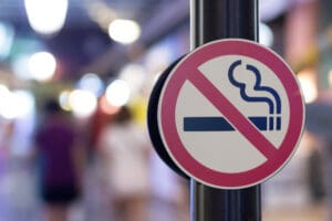 smoking ban sign board