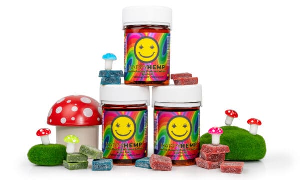 amanita muscaria mushroom gummies from happy hemp