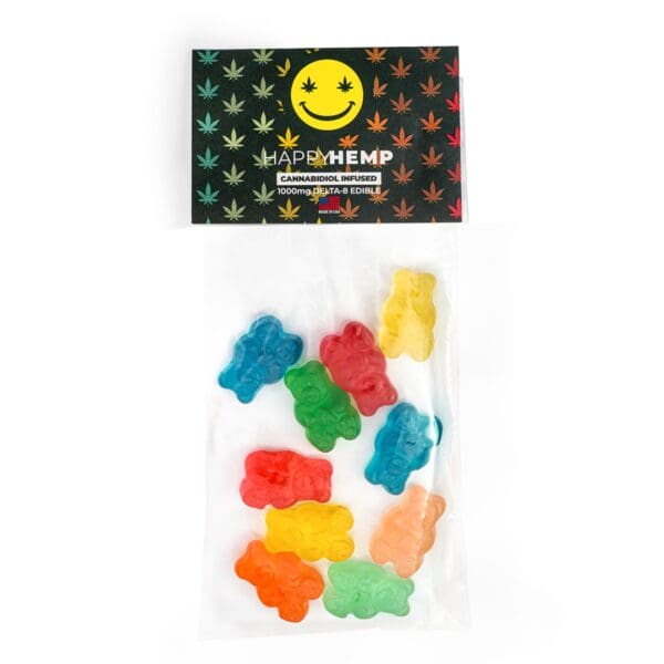 Happy Hemp Delta 8 THC Candy Samples: GUMMY BEARS