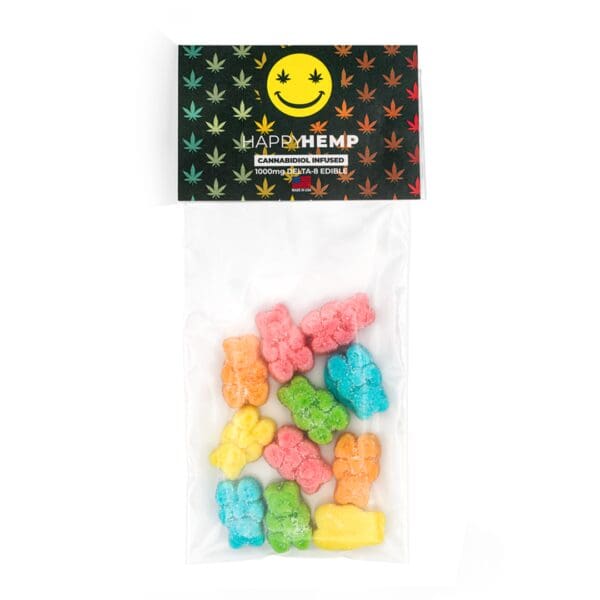 Happy Hemp Delta 8 THC Candy Samples: SOUR GUMMY BEARS