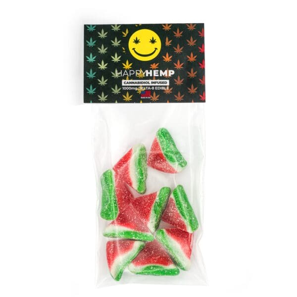 Happy Hemp Delta 8 THC Candy Samples: MELON BITES