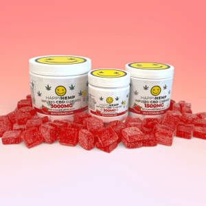 watermelon CBD gummies, summer flavor CBD, natural health gummies, Happy Hemp, wellness CBD gummies