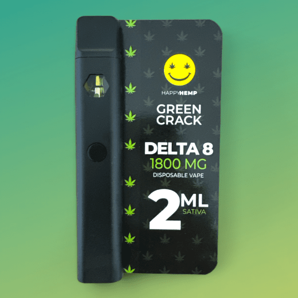 Delta 8 Vapes - Sativa - Green Crack