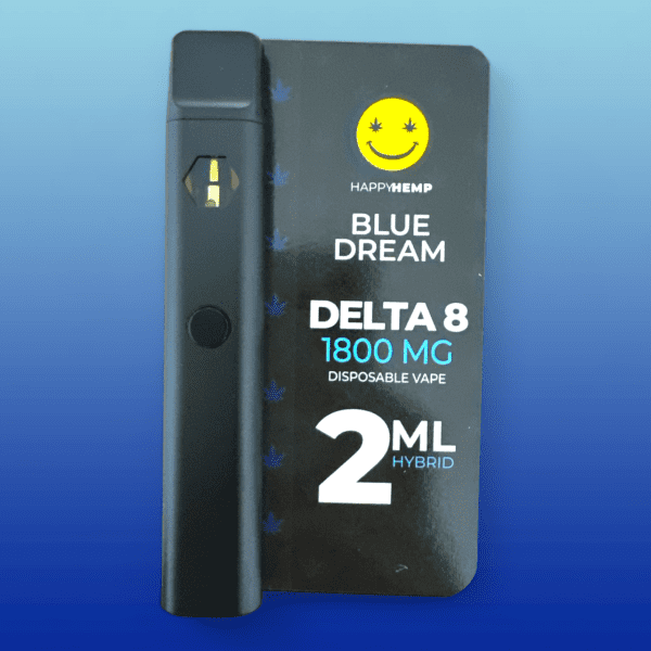 HYBRID BLUE DREAM DELTA 8 VAPES FROM HAPPY HEMP