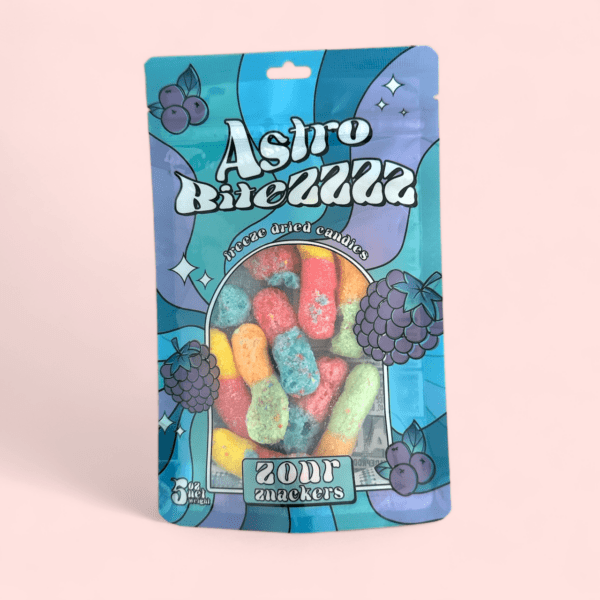 freeze-dried candy, sour fruit bites, fruit chews, astro geeks, zesty gummy worms